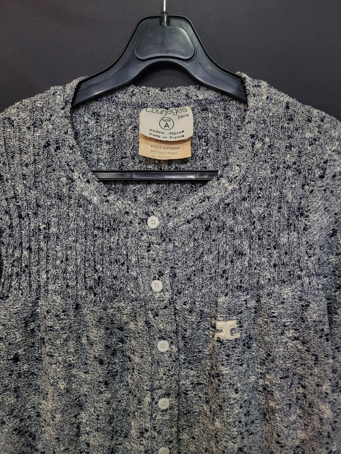 courreges 꾸레쥬프랑스 1970s 아카이브 빈티지 자수로고 레트로 상품이미지2