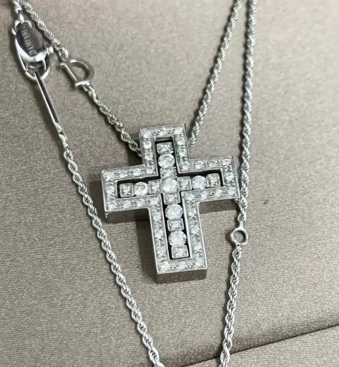 [M]다미아니 벨에포크 화이트골드 다이아 펜던트 목걸이 미듐 미디움사이즈 상품이미지1