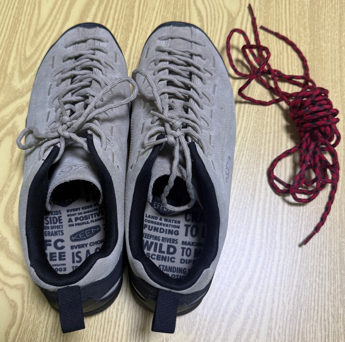 킨 재스퍼 스웨이드 스니커즈 실버 밍크 상품이미지5