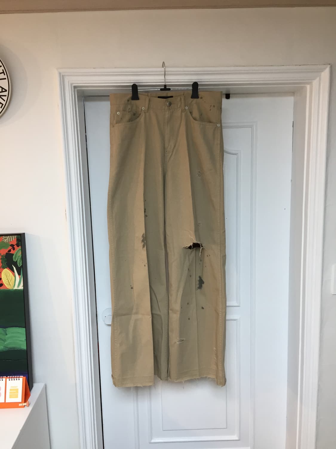 무명 와이드 치노팬츠 상품이미지1