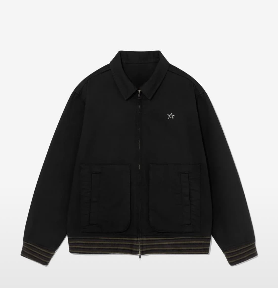 TCM mini logo pocket work jacket (black) 상품이미지1