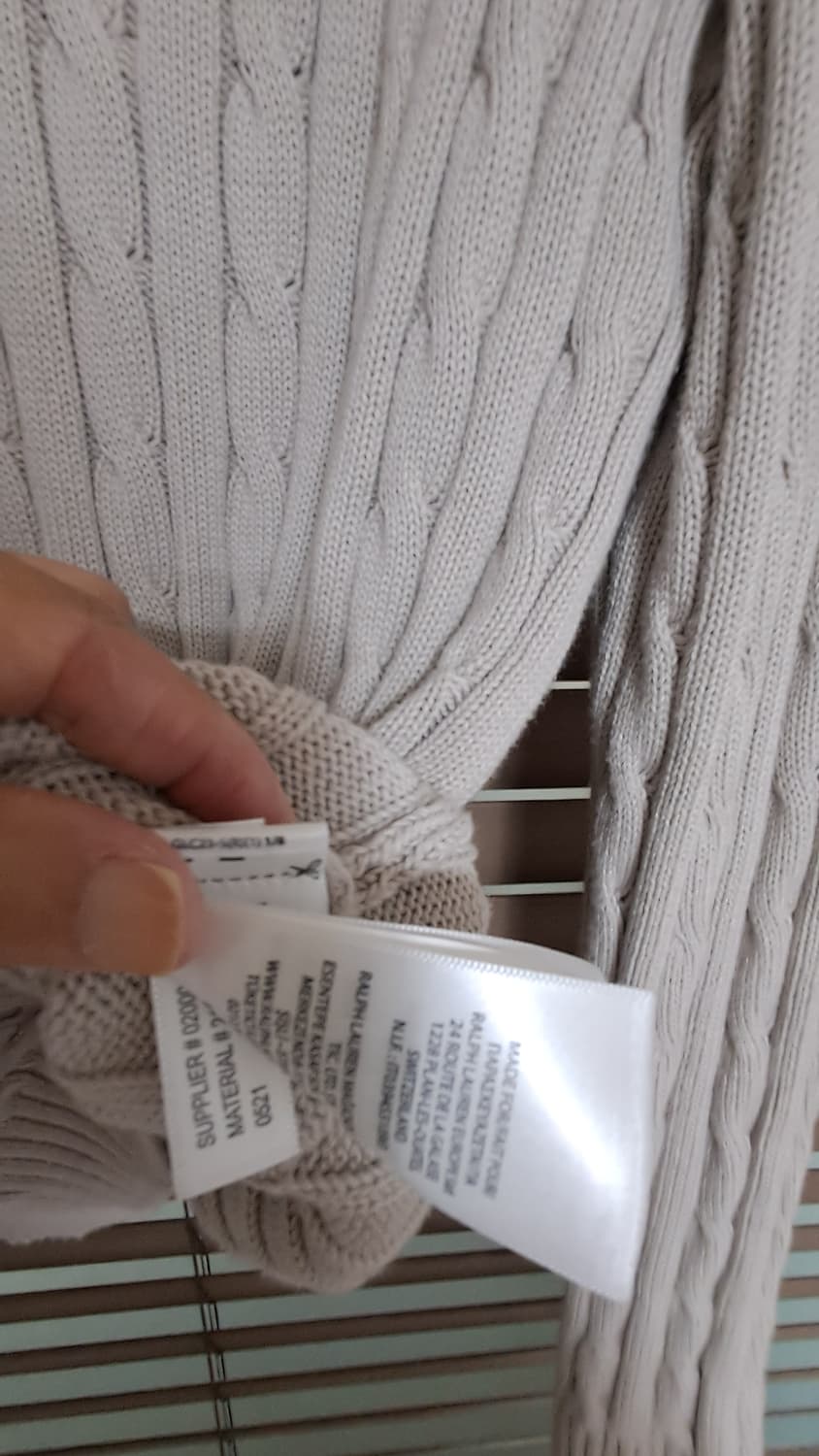 폴로 랄프로렌 V넥 케이블 니트 상품이미지3