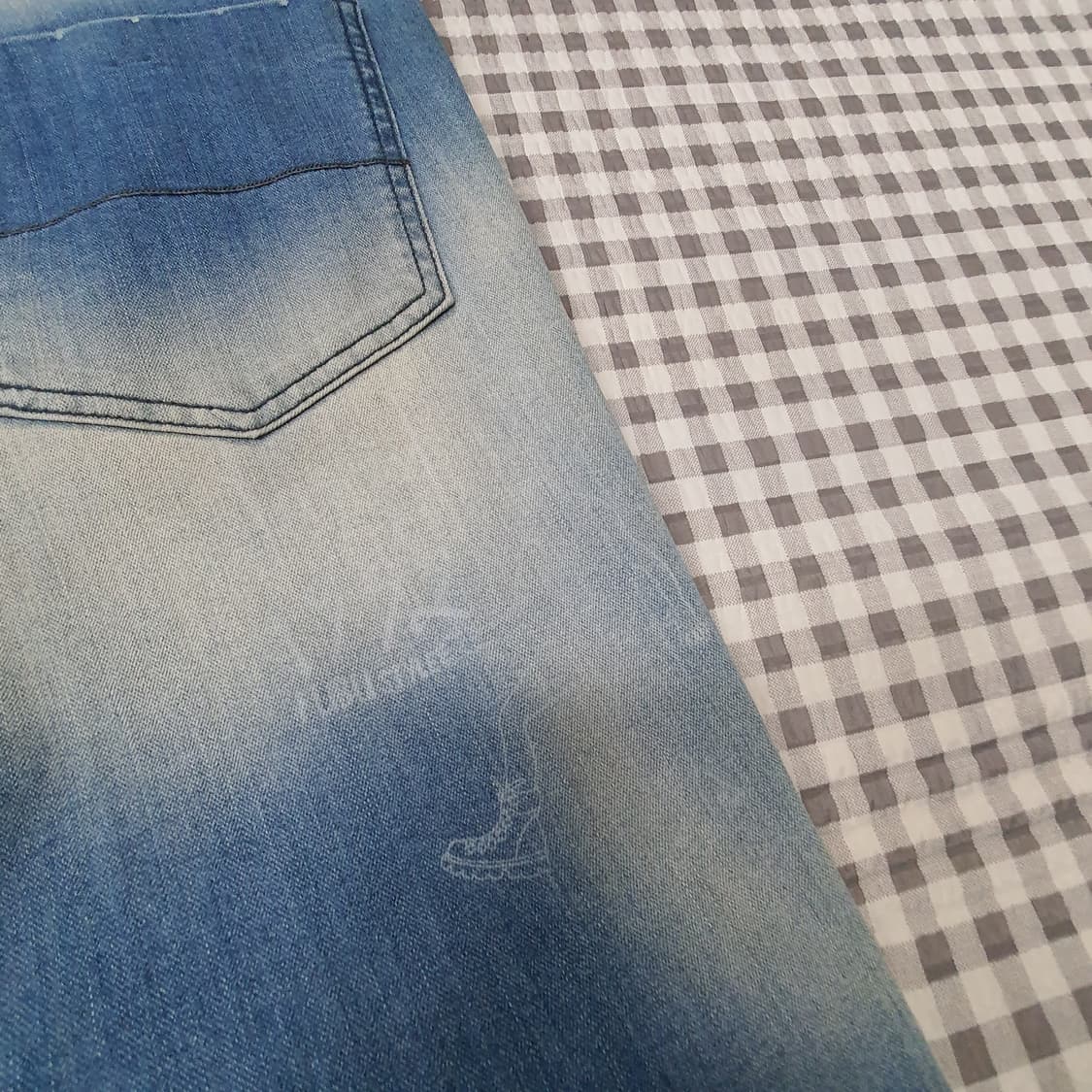 후부 와이드 데님 청바지 남자30 상품이미지6