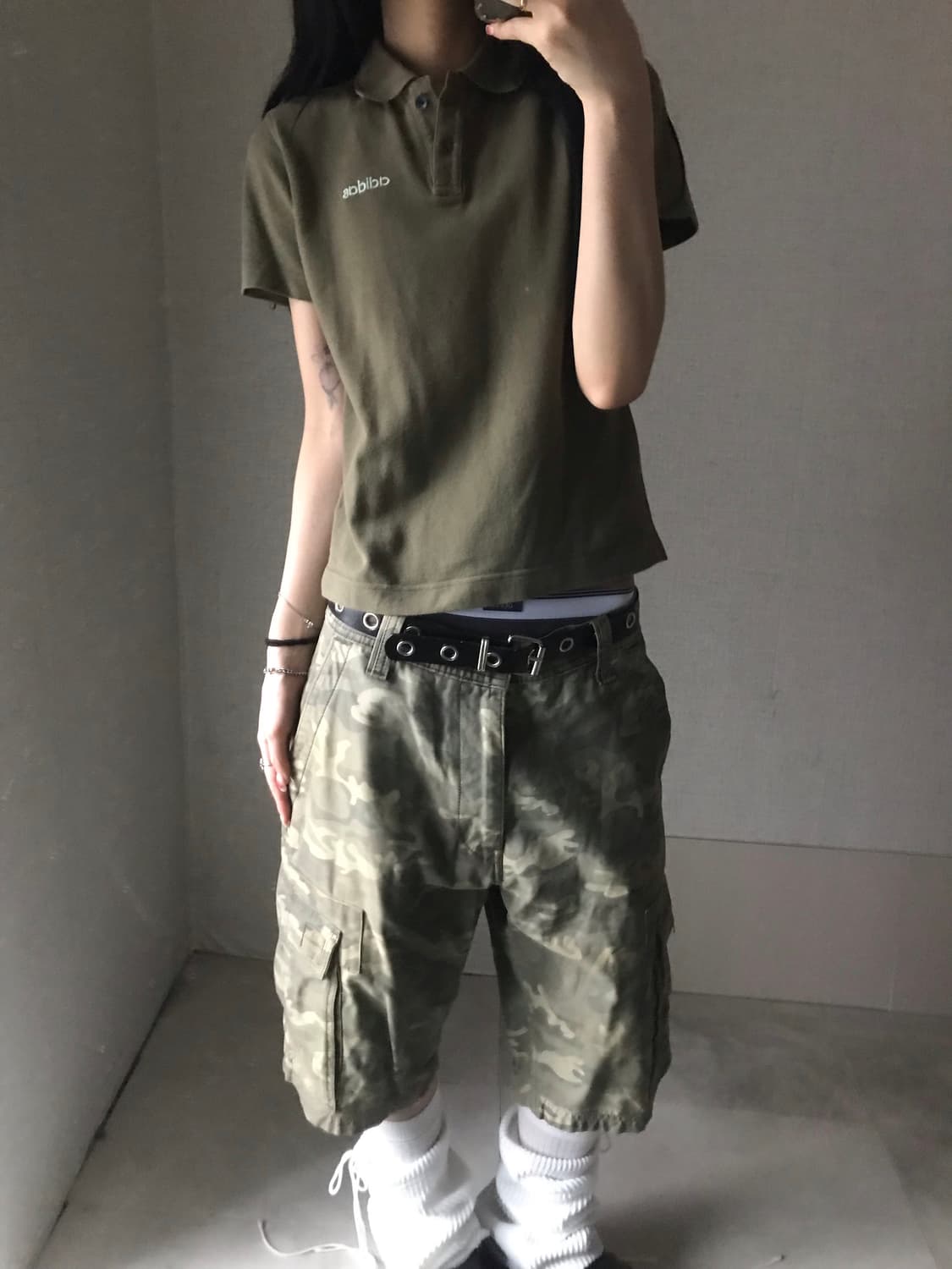 아디다스 카키 반팔pk 상품이미지3