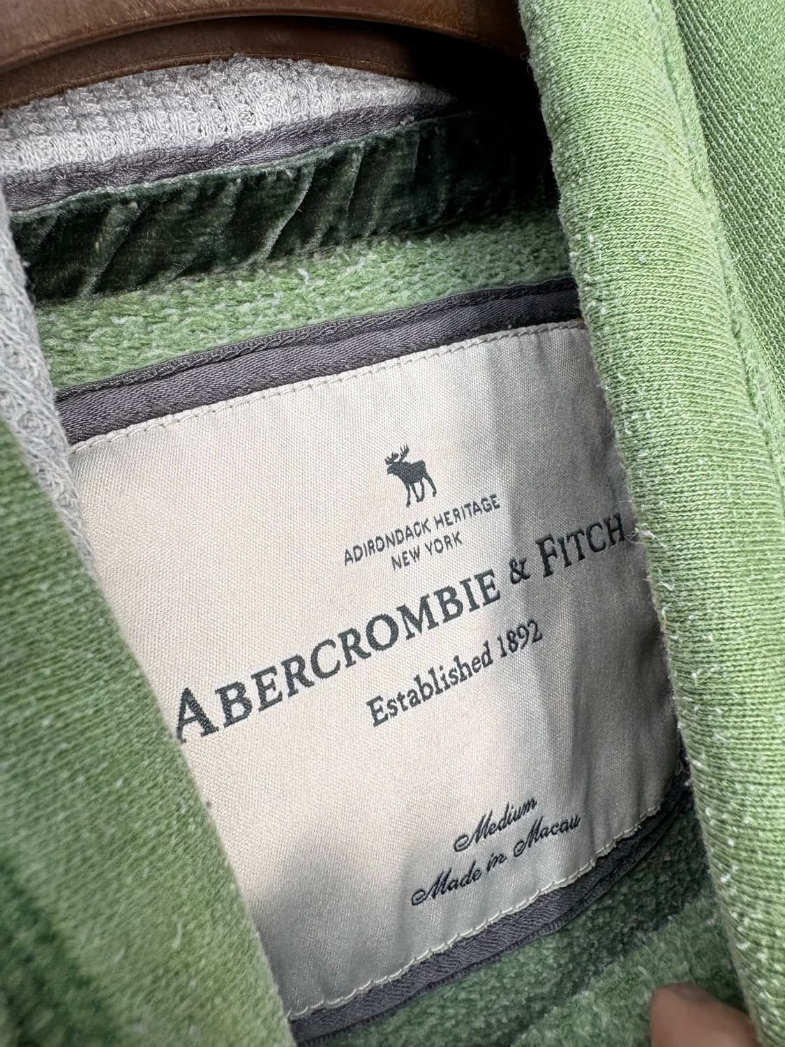 아베크롬비 그린 디스트레스드 후드티 A2732 상품이미지6