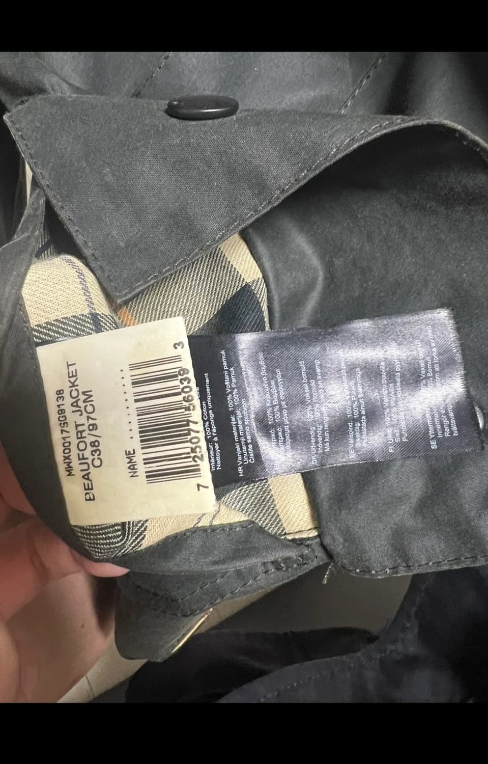 바버 뷰포트 세이지 38(100) (뱃지 있음) 상품이미지4