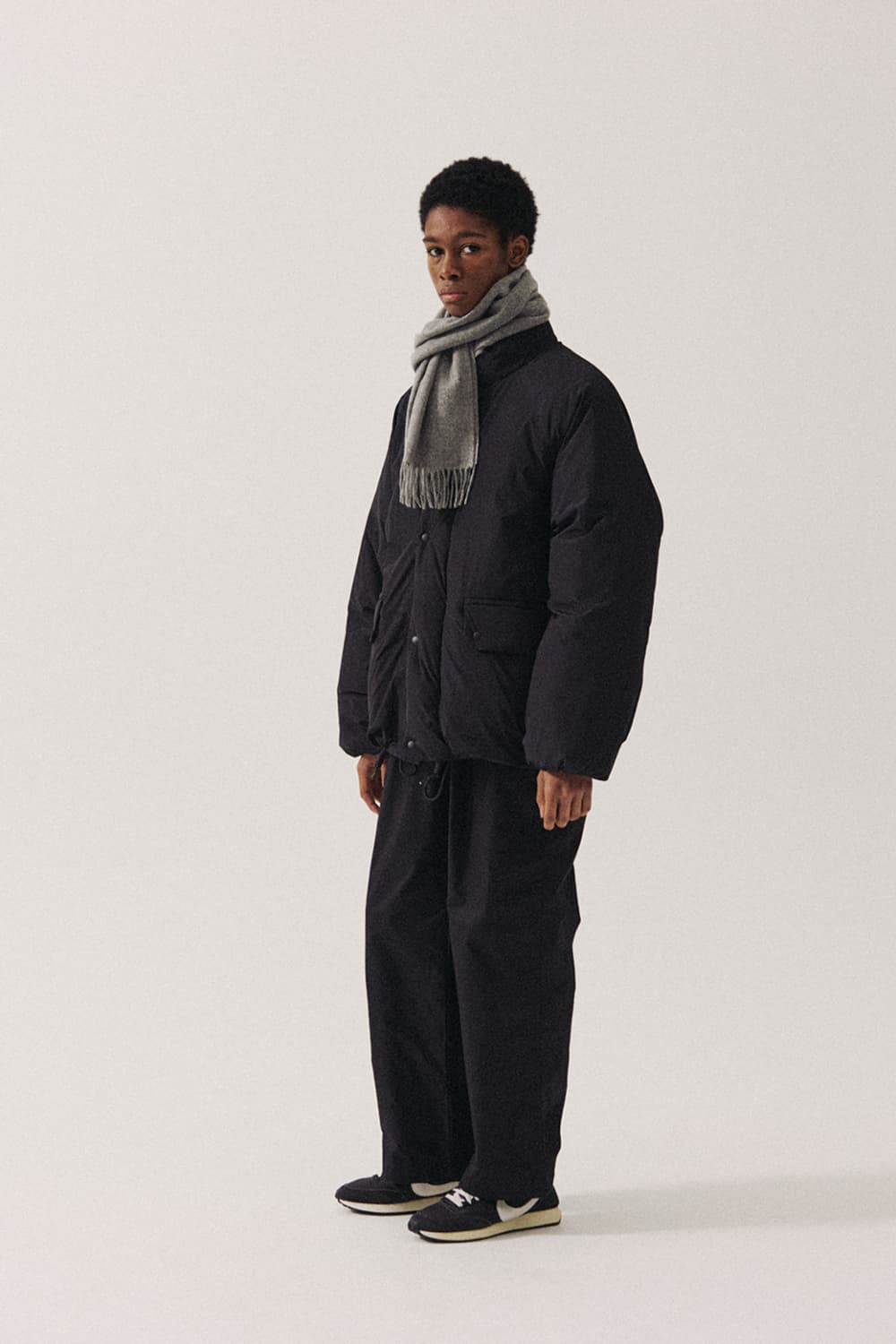 토마스모어 시티숏 푸퍼 다운 패딩 블랙 L사이즈 상품이미지5