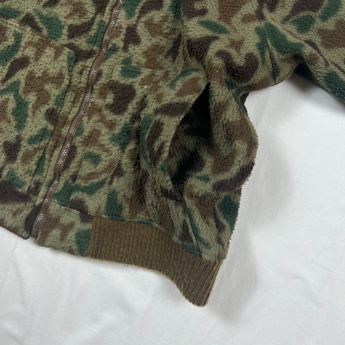 90’s 울리치 woolrich 카모 플리스 집업 자켓 상품이미지6