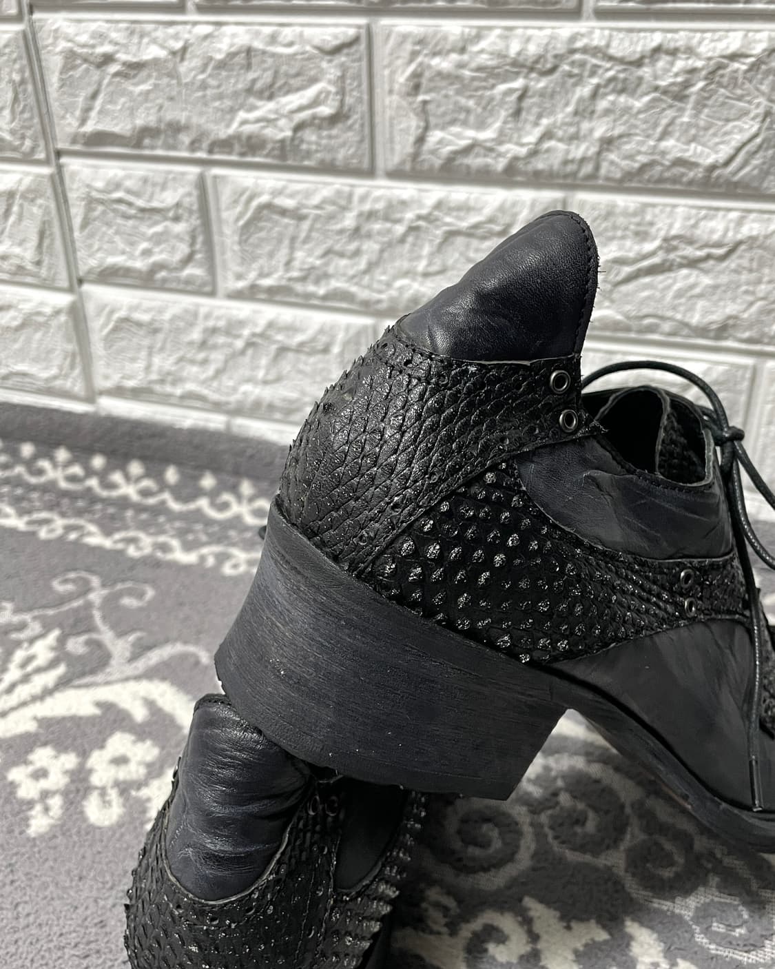 Boredom 00’s Python Leather Boots 상품이미지5