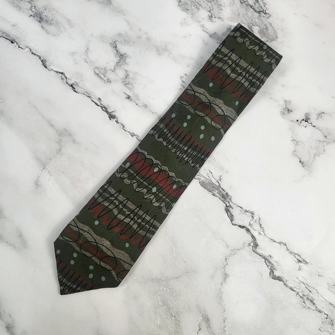 요시에 이나바 실크 넥타이 [RBFC7488_0219-13] 상품이미지2