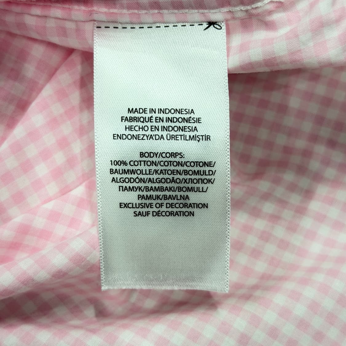 폴로 랄프로렌 핑크 체크 반팔 셔츠 남방 XL 상품이미지5