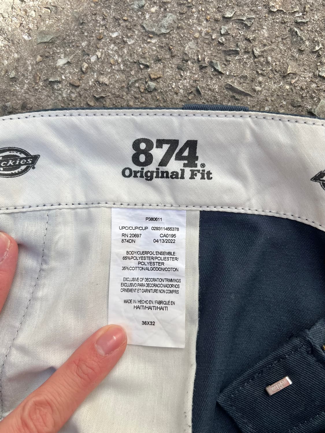 [Dickies] 디키즈874 haiti made  36x32  상품이미지3