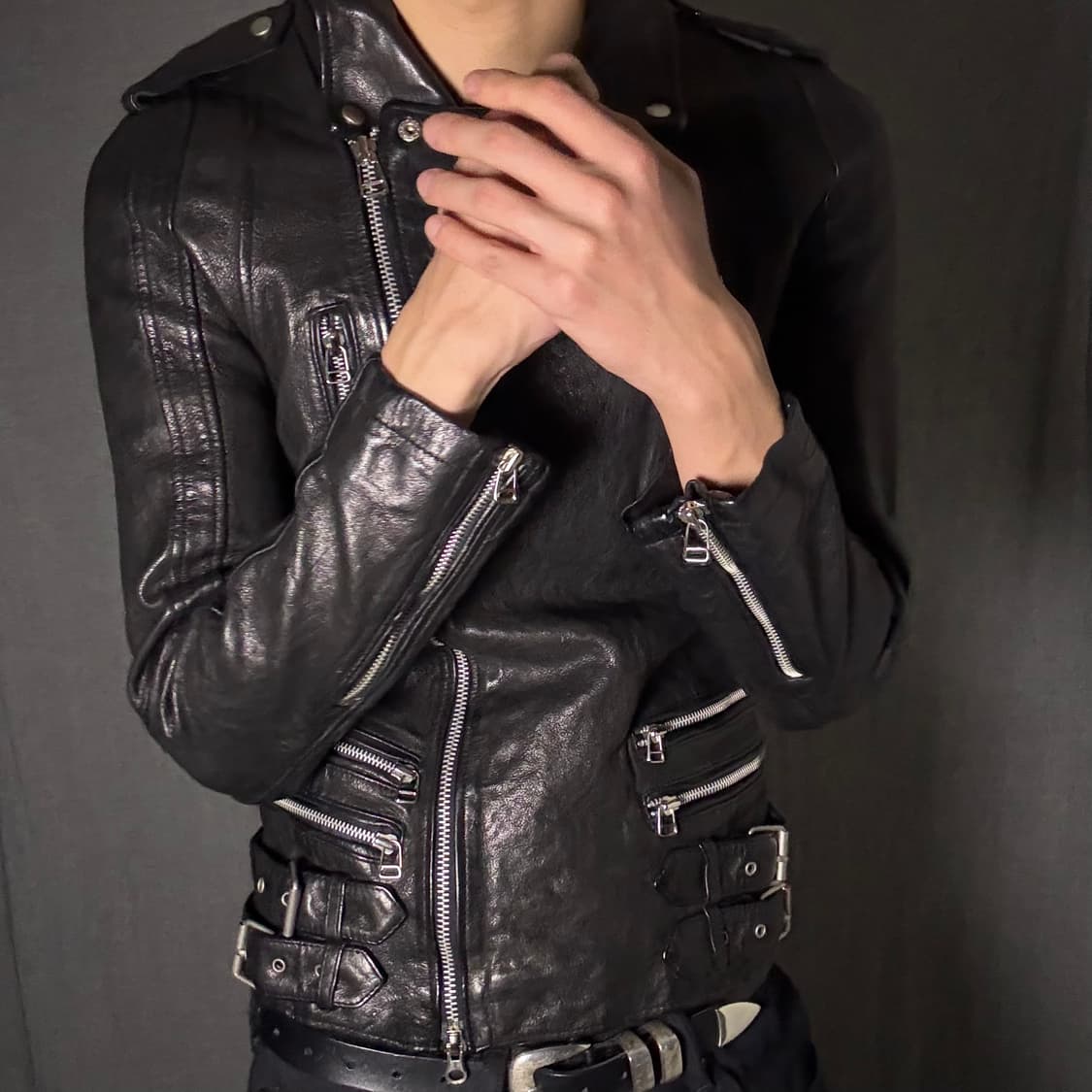 lamb skin leather jacket 상품이미지6