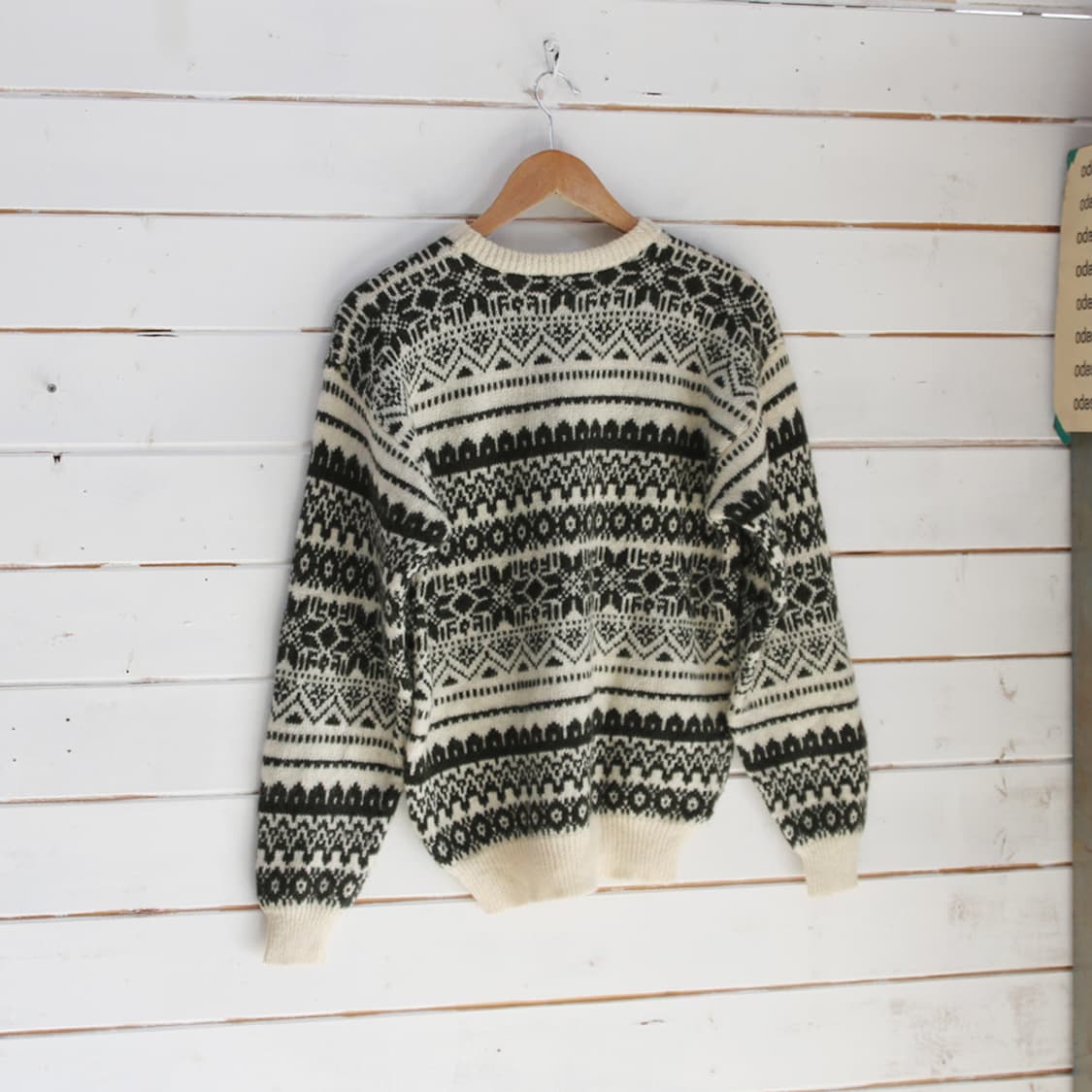 (착용컷) BAY LEAF 노르딕 패턴 니트 (남성용 98-100) 상품이미지2