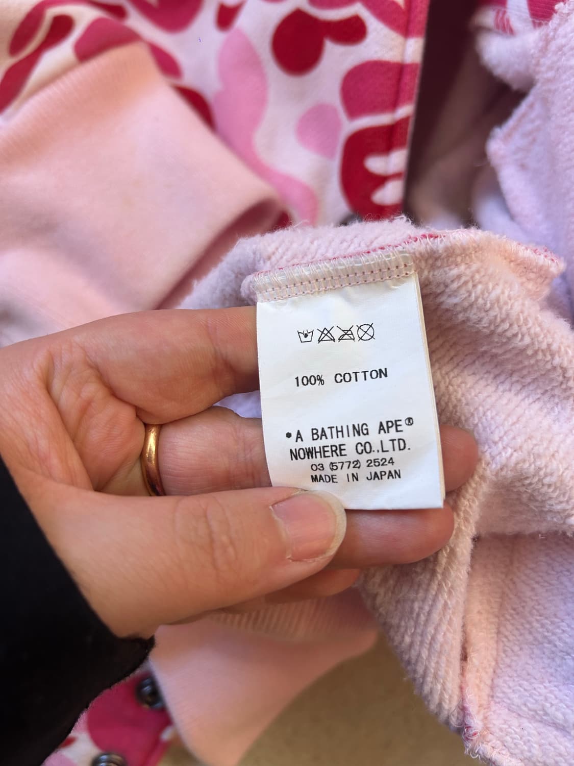 베이프 마일로 핑크 바시티 자켓 상품이미지8