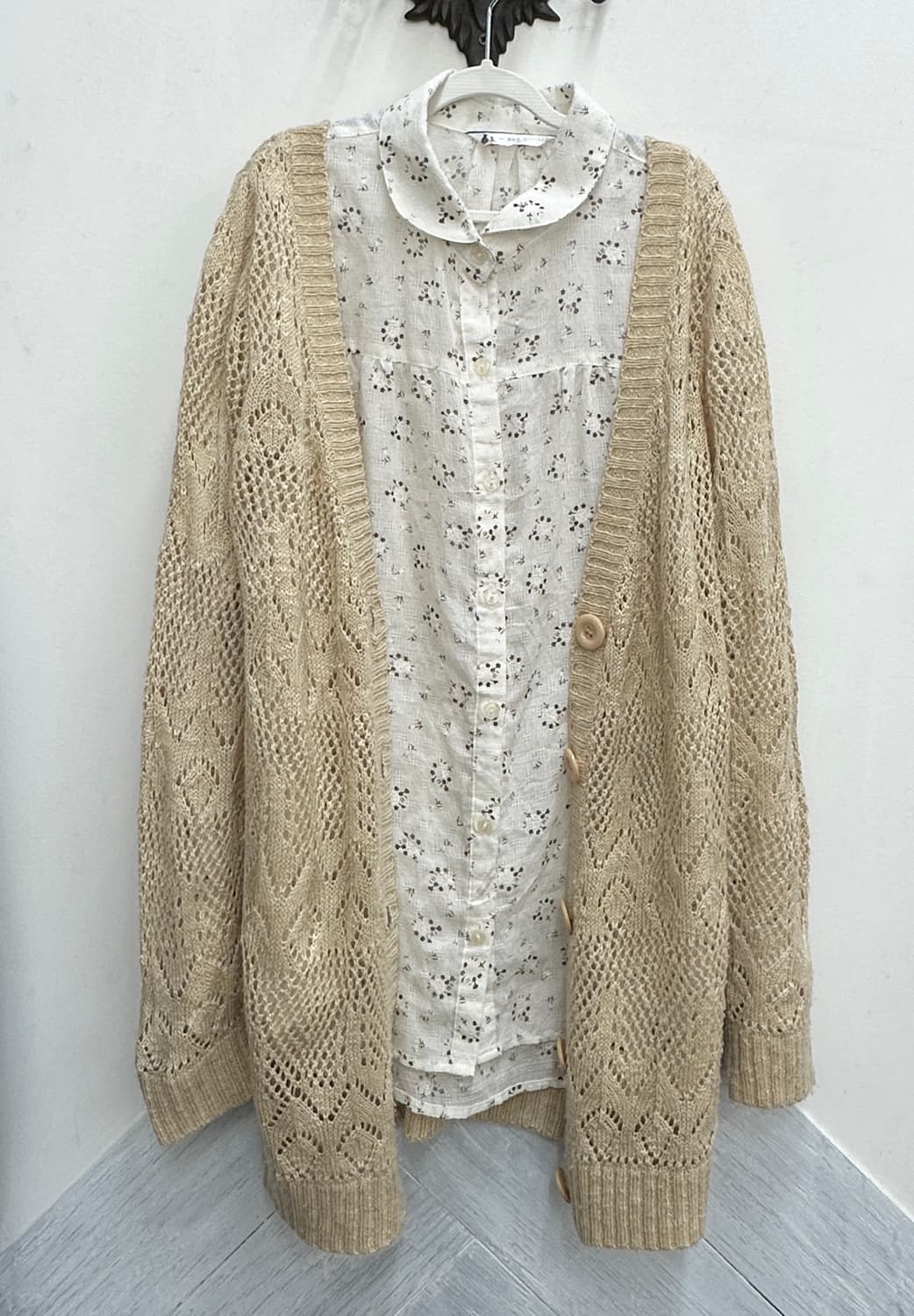 🌼하구미의  월요일의 아침 코디세트 🌼너드걸 모리걸 레이어드 셔츠 상품이미지3