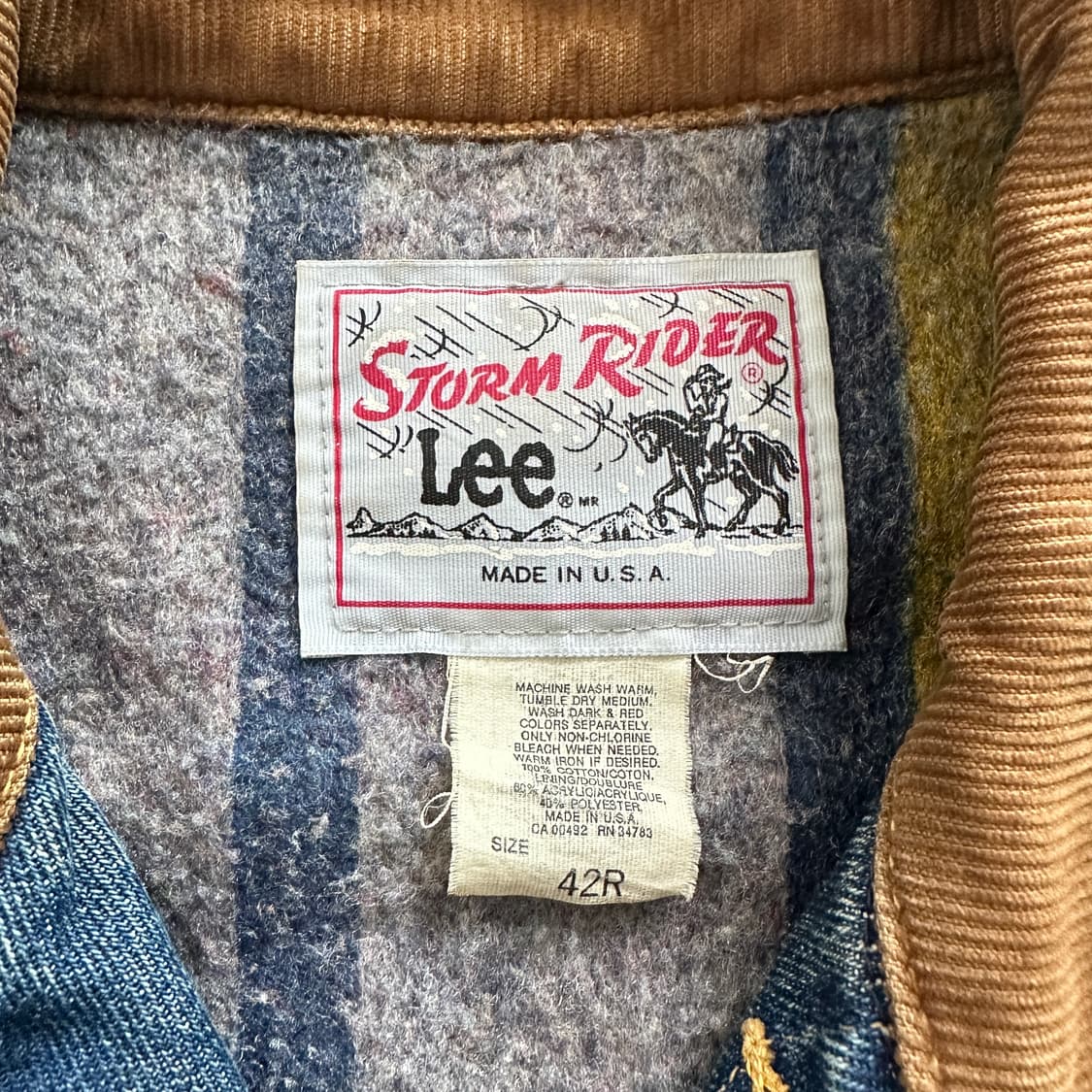 70s 리 스톰라이더 MADE IN USA 데님 자켓 42R 상품이미지2