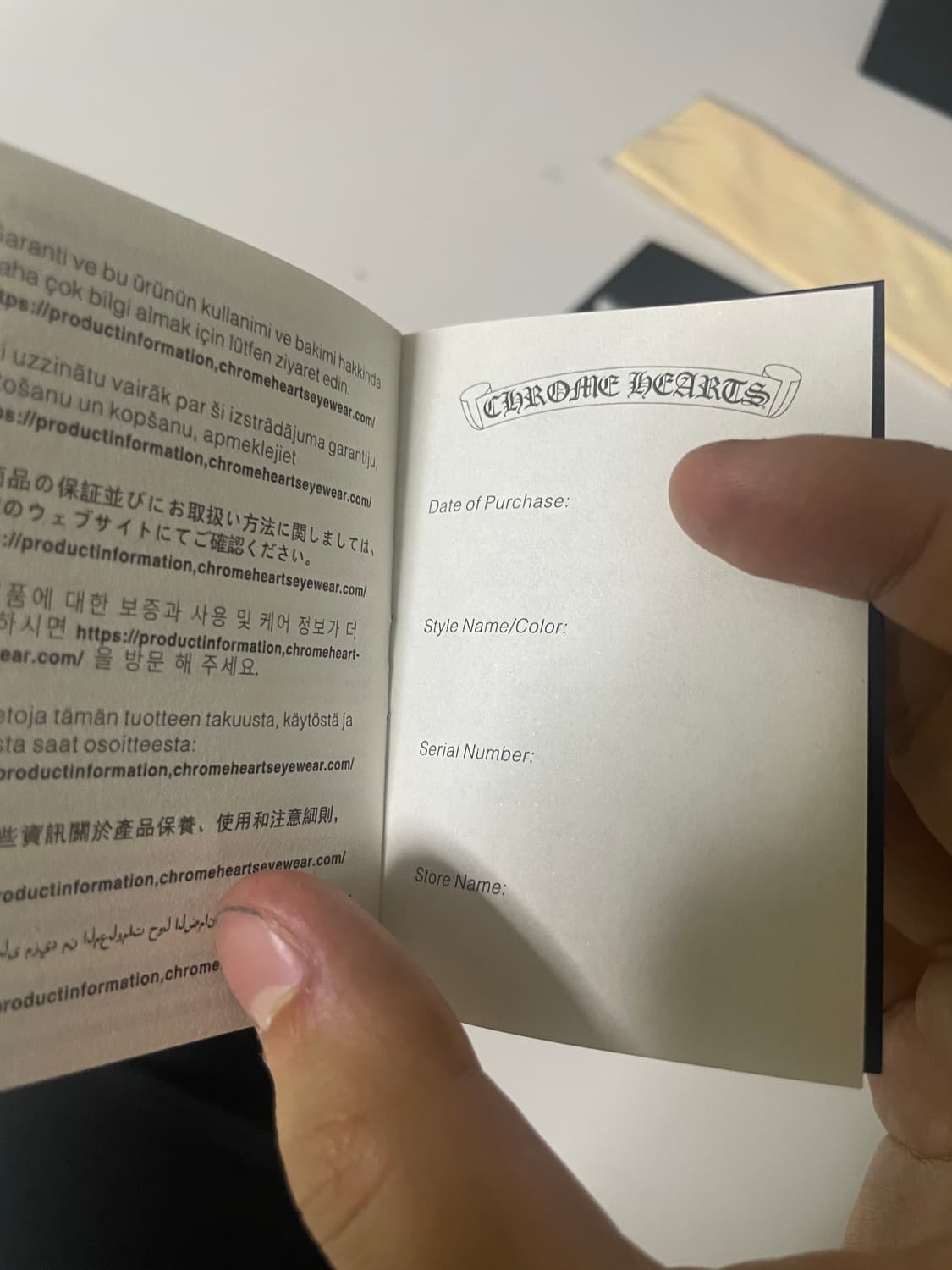 크롬하츠 구성품 안경천 안경닦이 보증서 개런티카드 쇼핑백 상품이미지6