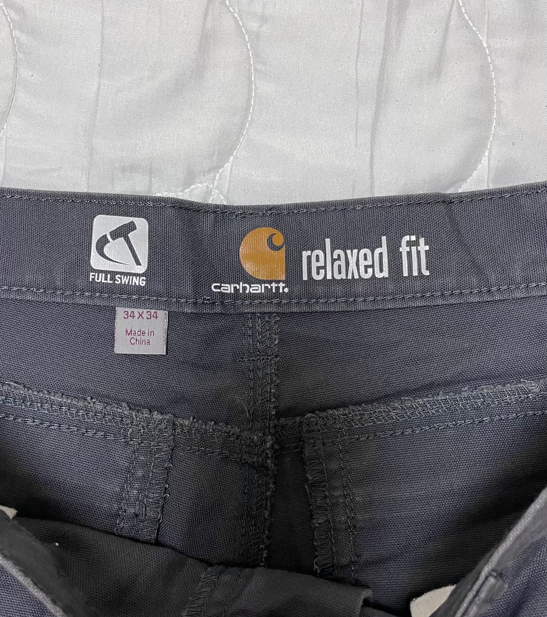 칼하트 워크팬츠 릴렉스핏 히든포켓 더블니 상품이미지4