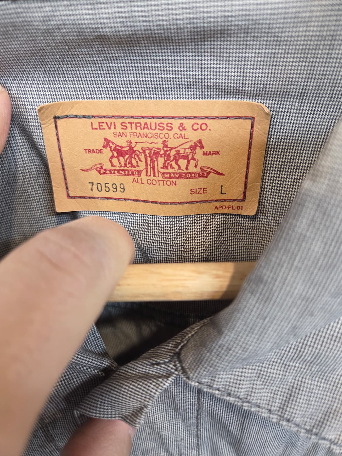 리바이스 일본판 면 트러커 자켓 L 상품이미지4