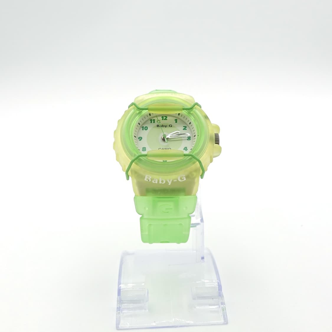 Gshock baby-g 지샥 베이비지 클리어 옐로 그린 한정 젤리 시계 상품이미지3