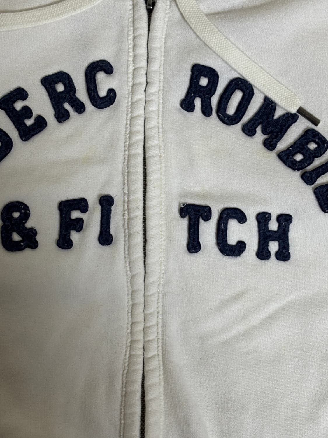 아베크롬비 화이트 후드집업 상품이미지2