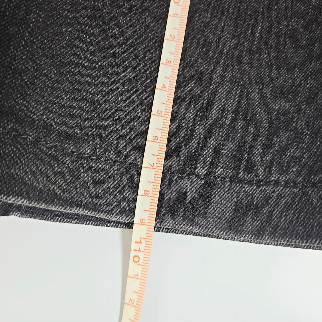 [L(32)][앤더슨벨]디스트로이드 사이드 지퍼 블랙 진 상품이미지10