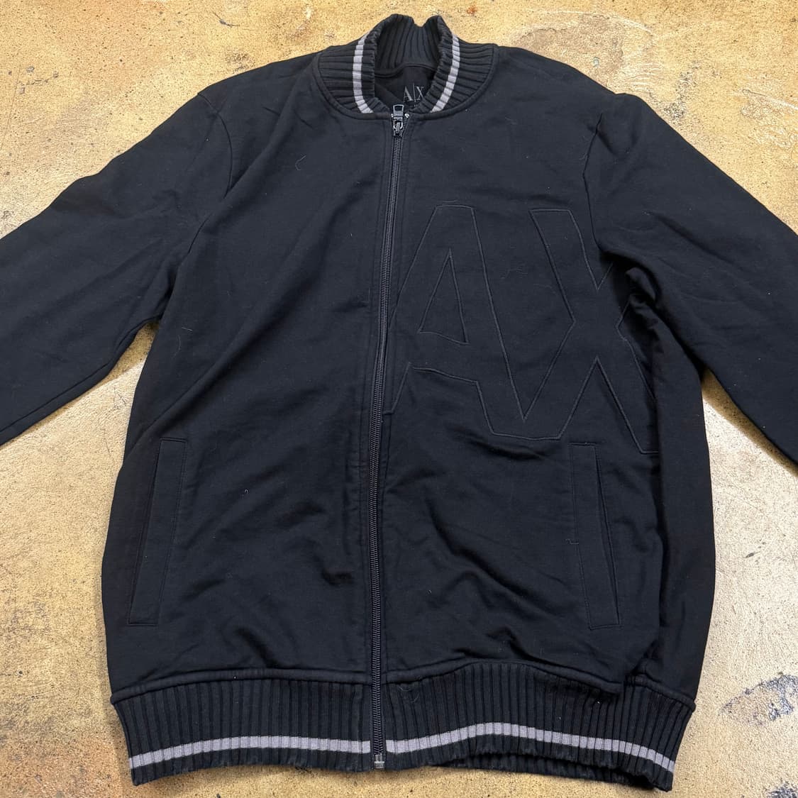 [정품/M] 아르마니 익스체인지 블랙 봄버 자켓 b8 상품이미지3