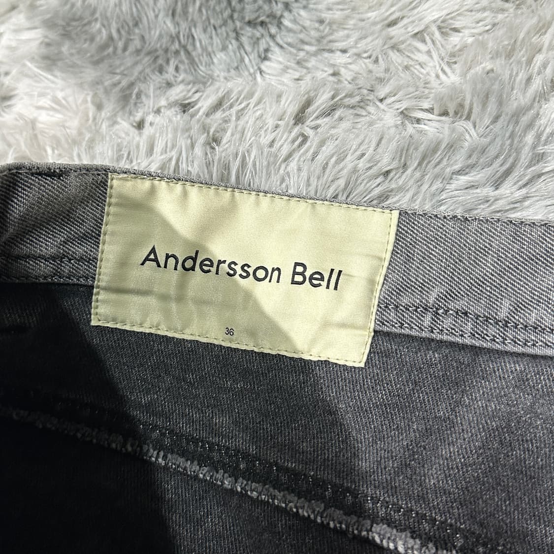 앤더슨벨 투톤 워시드 리버스진 36 상품이미지5