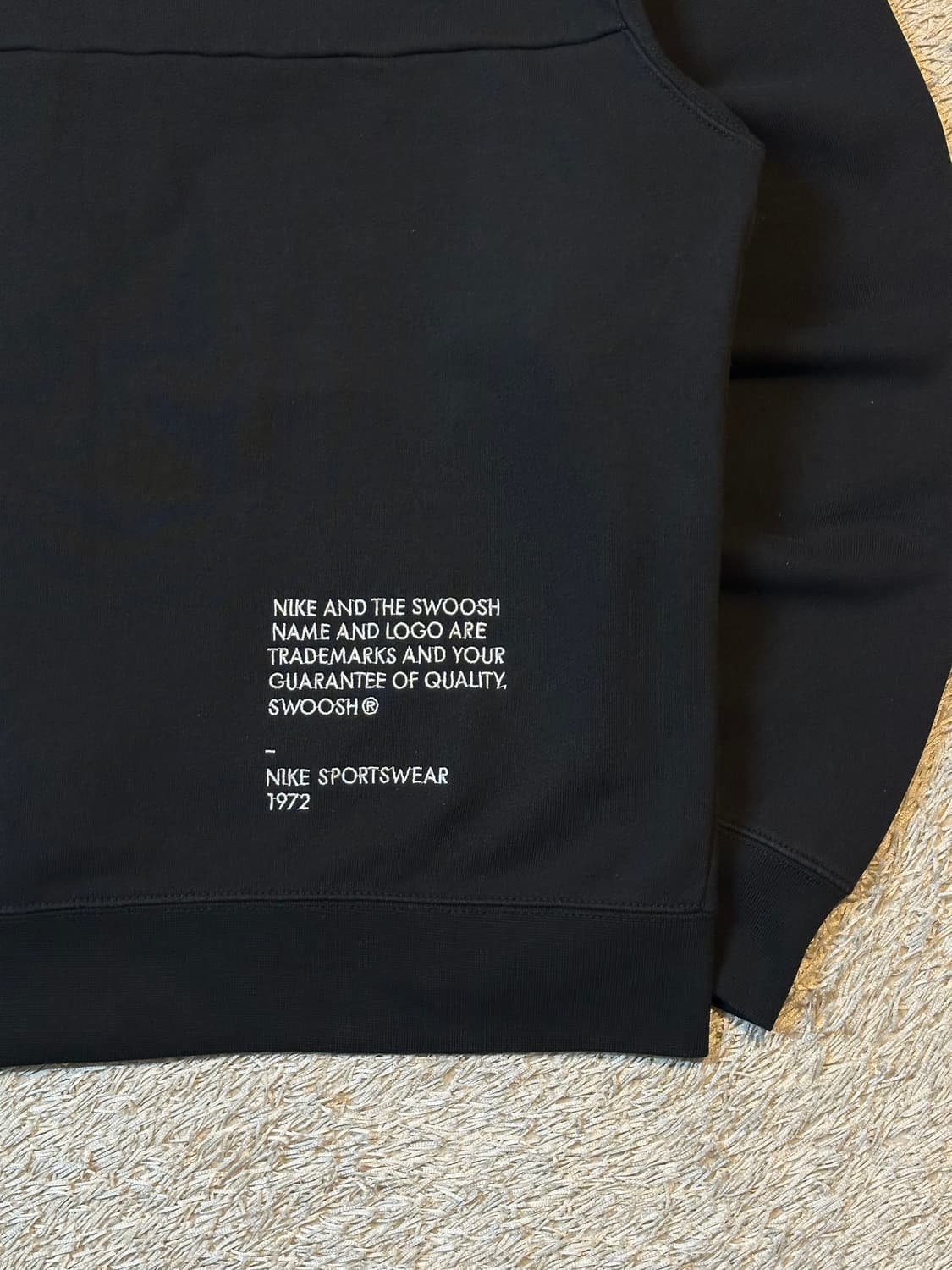 나이키 NIKE 더블 스우시 사이드 로고 후드집업 블랙 상품이미지4