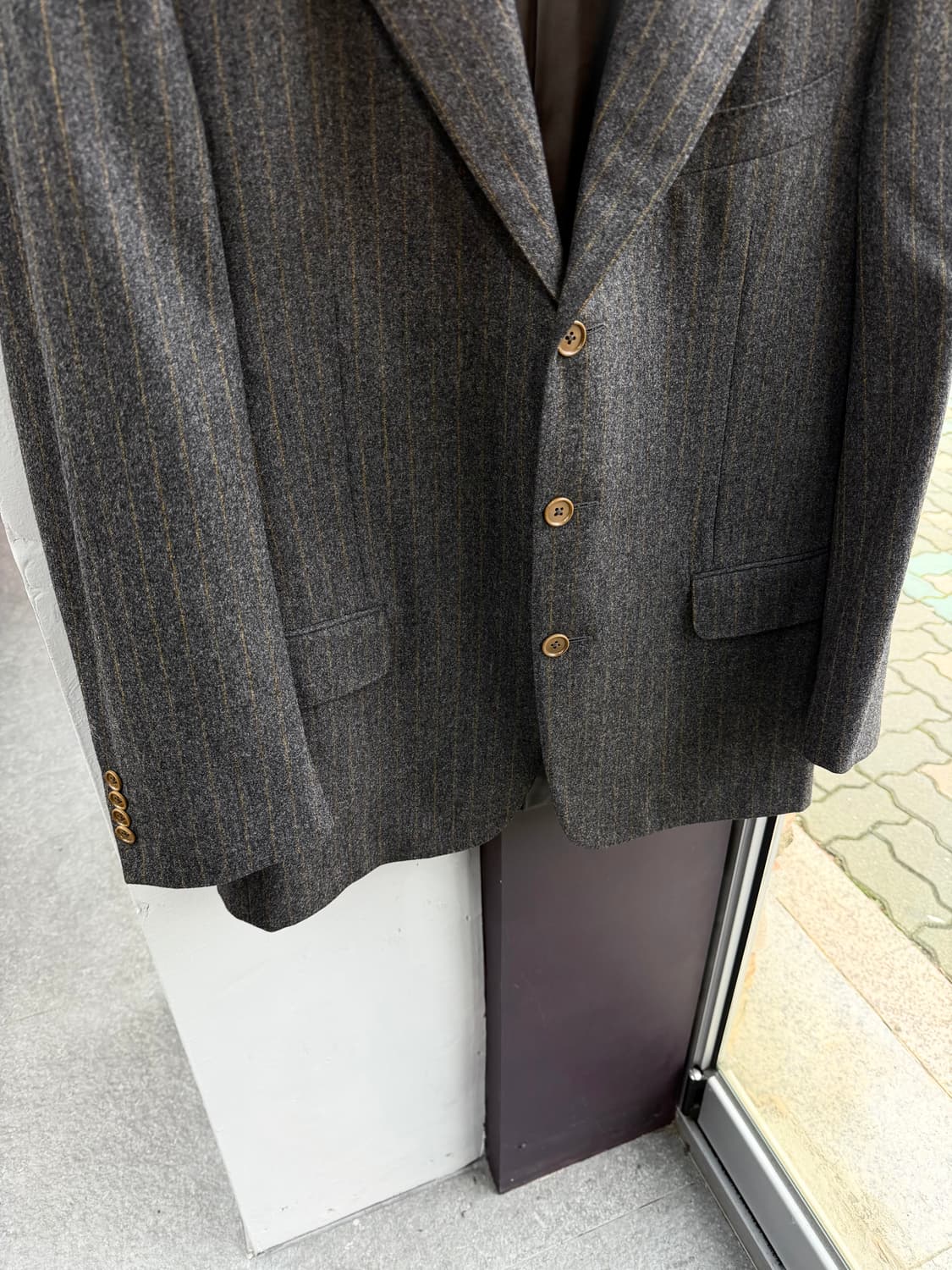 50/ 에르메네질도 제냐 3B 스트라이프 블레이저 상품이미지4