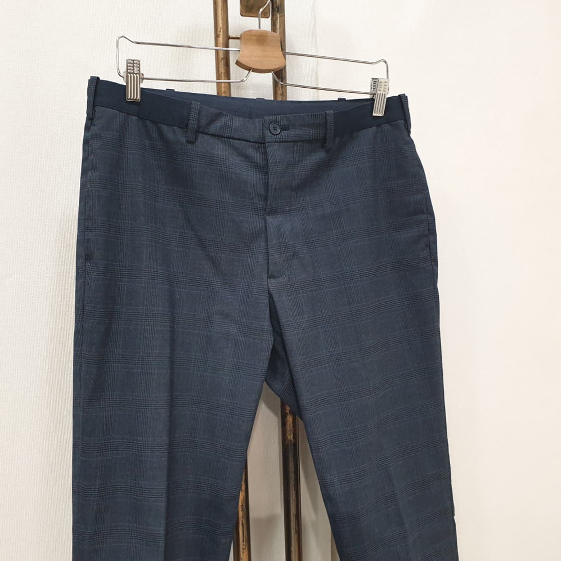 UNIQLO 유니클로 체크 밴딩 슬랙스 L 상품이미지2