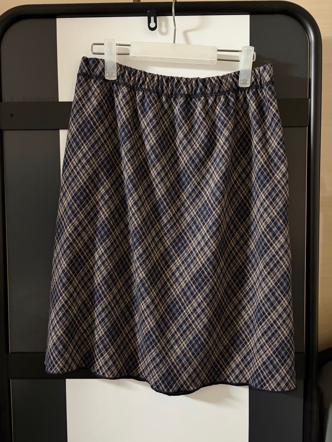 체크 미디스커트 (가을겨울) 상품이미지2