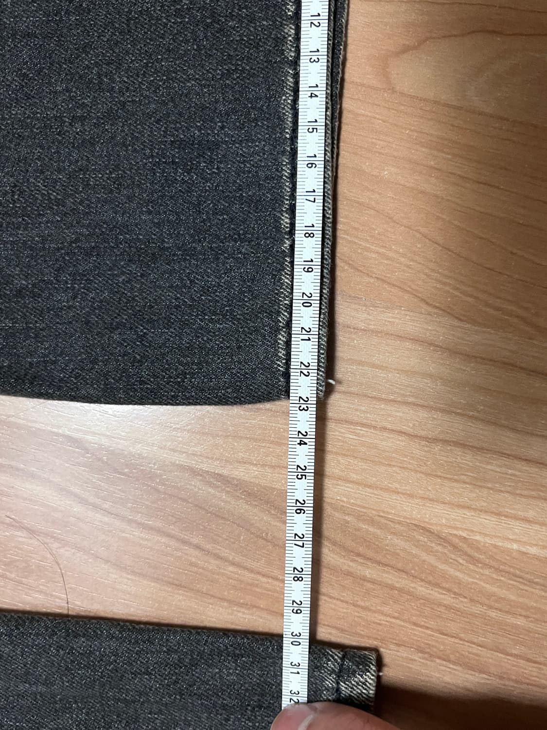 와이드 청바지 L(30~31) 진회색 상품이미지5