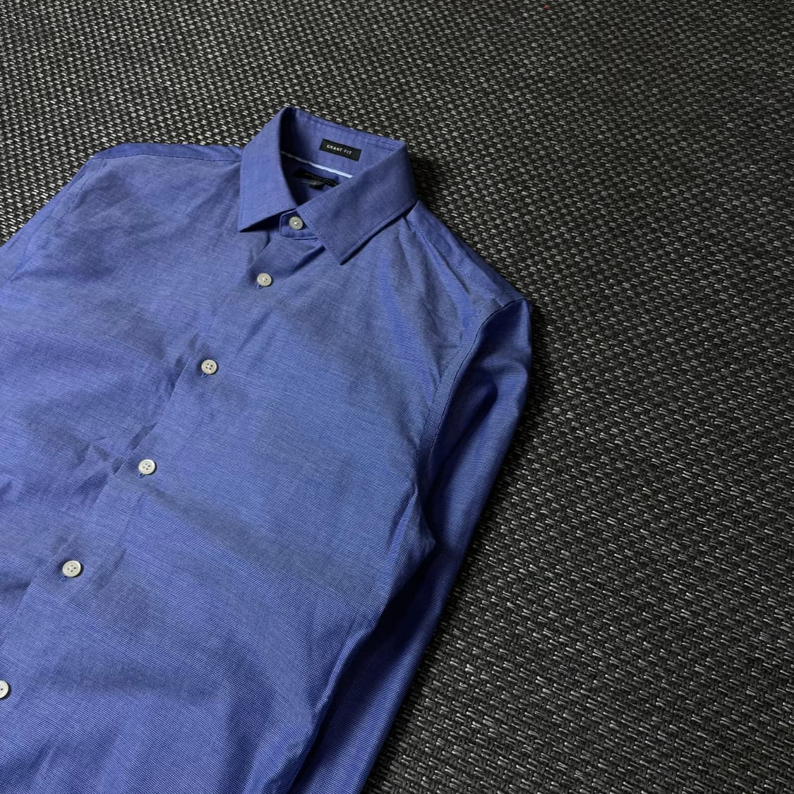 바나나리퍼블릭 블루 마이크로 체크 긴팔 셔츠 그랜트핏 S 상품이미지5