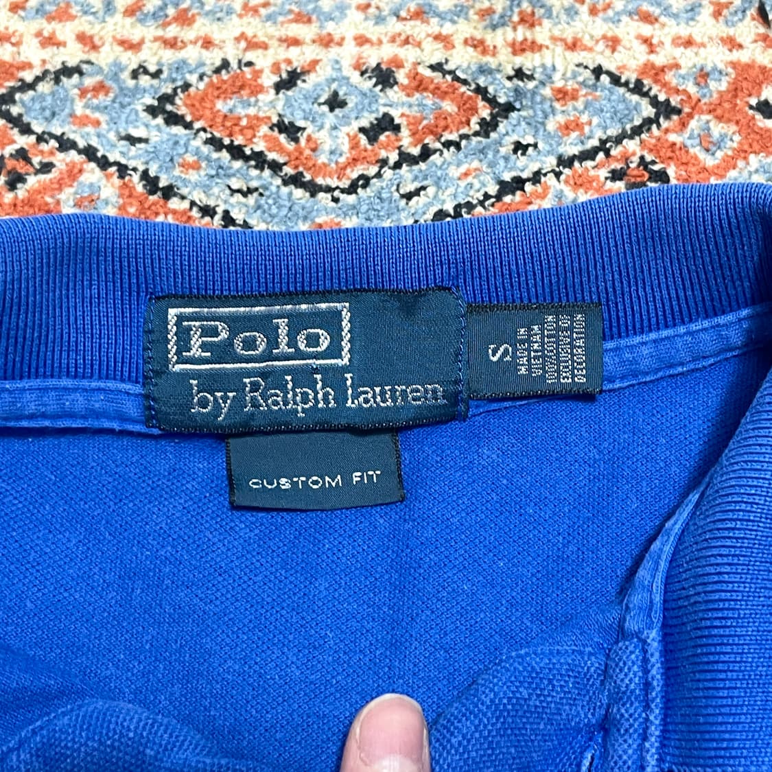 폴로랄프로렌 블루 반팔 카라티셔츠 남성S 상품이미지5