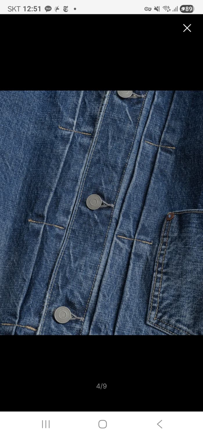 비헤비어 TYPE-1 데님 트러커 자켓 새상품 상품이미지5