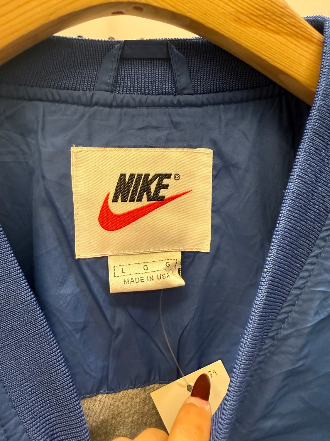 나이키 빈티지 스우시 윈드브레이커 V넥 U1661 상품이미지5