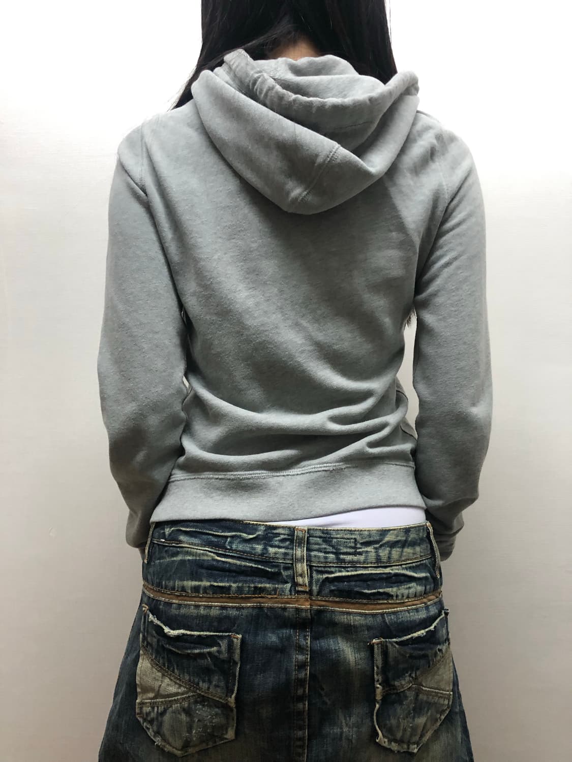 빈티지 아베크롬비 그레이 후드집업 상품이미지7