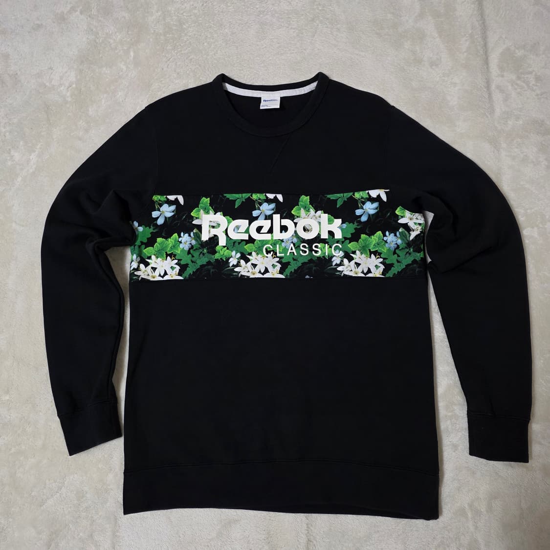 (L)리복클래식 플라워 프린팅 맨투맨 상품이미지1