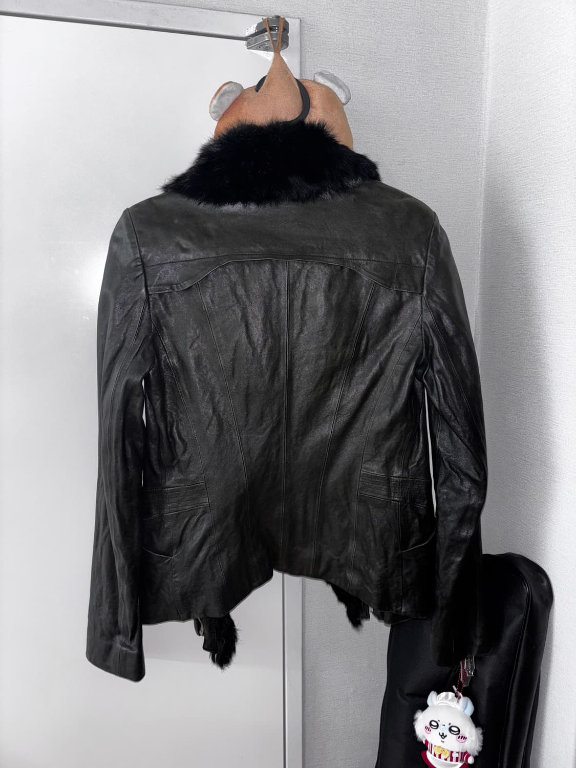 Minimum slim fur sheep leather jacket 상품이미지3