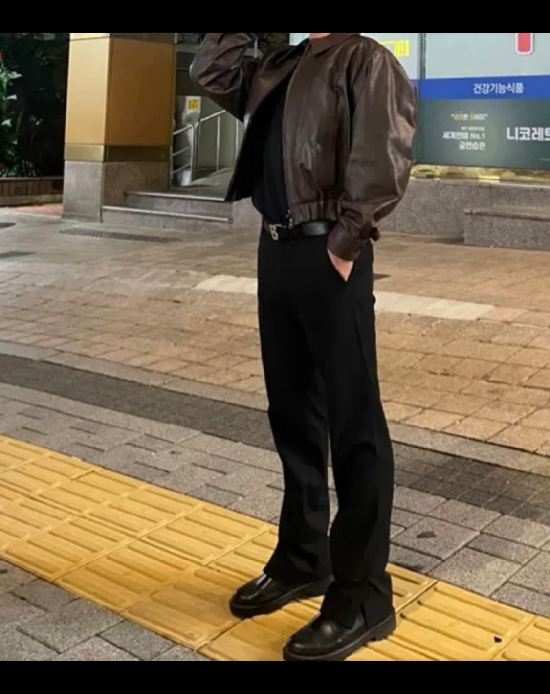 쿠어 램스킨 블루종m 상품이미지5