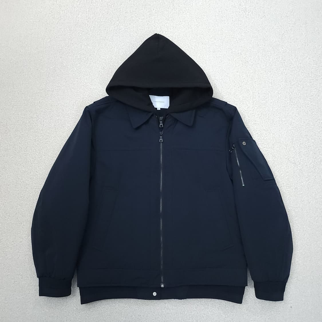 (100)리버클래시 남자 세미오버핏 후드 블루종 봄버 자켓 상품이미지1