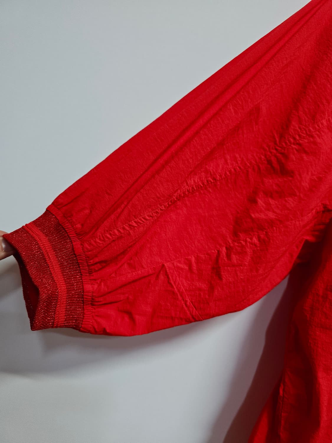 크레송 여성 바람막이 후드 자켓 레드105 상품이미지4