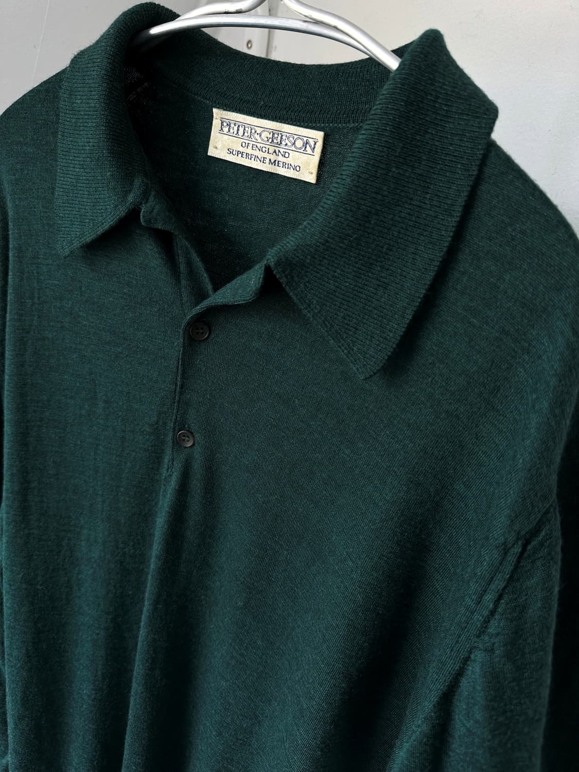 Superfinemerino wool polo knit  상품이미지5