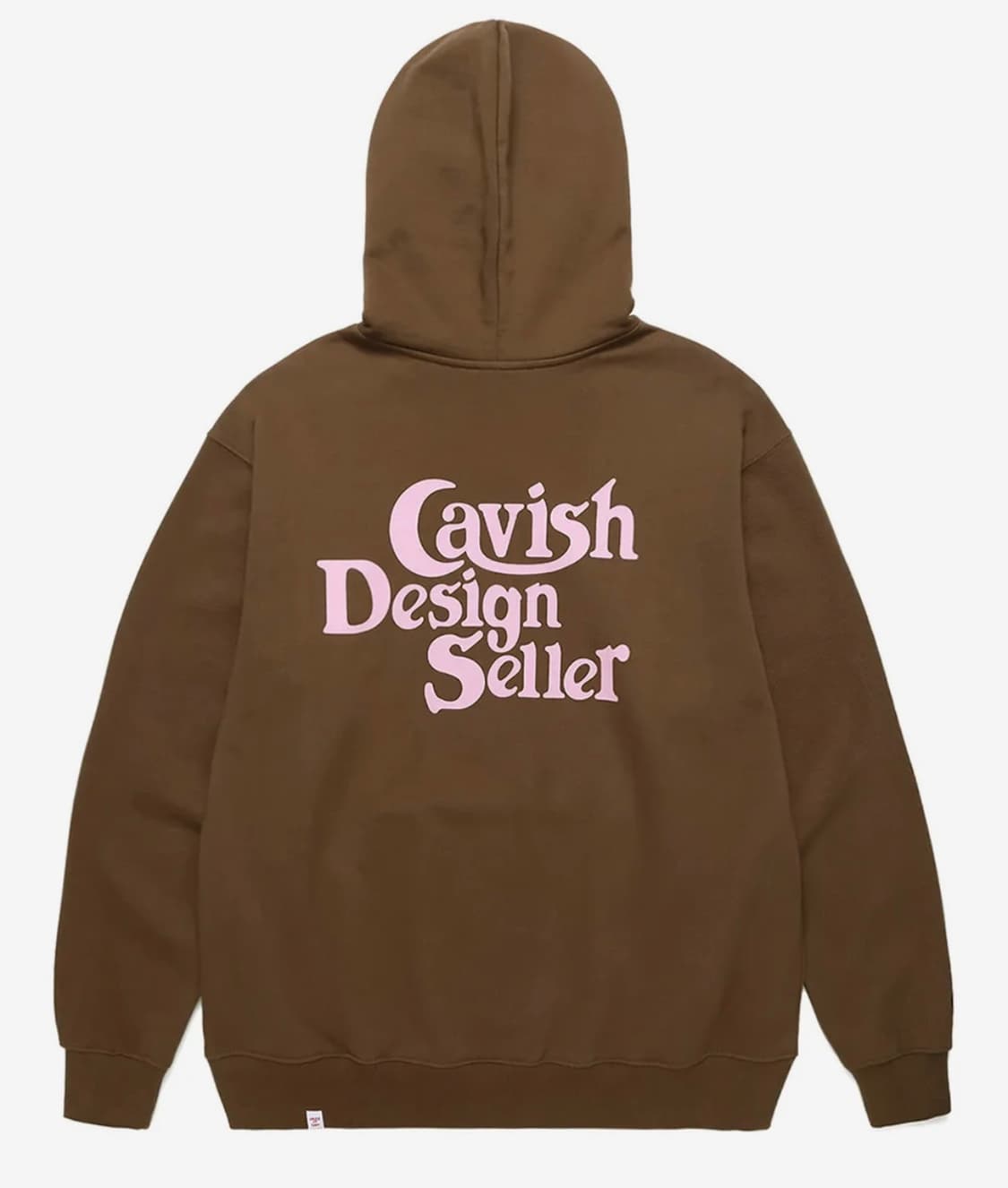 카비시 SELLER LOGO HOODIE BROWN 후드티 상품이미지1