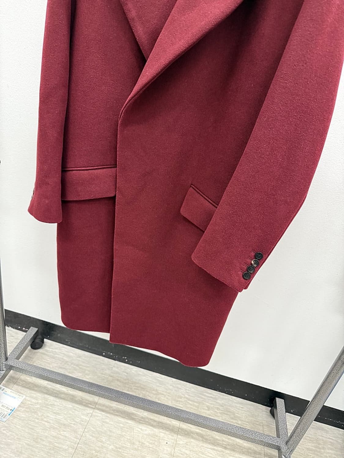 100)  우영미 15fw 컬렉션 버건디 코트  상품이미지3
