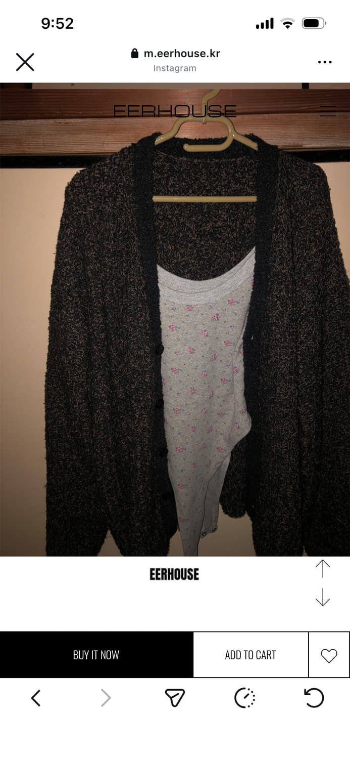 eerhouse 브라운 쿠키 가디건 상품이미지8