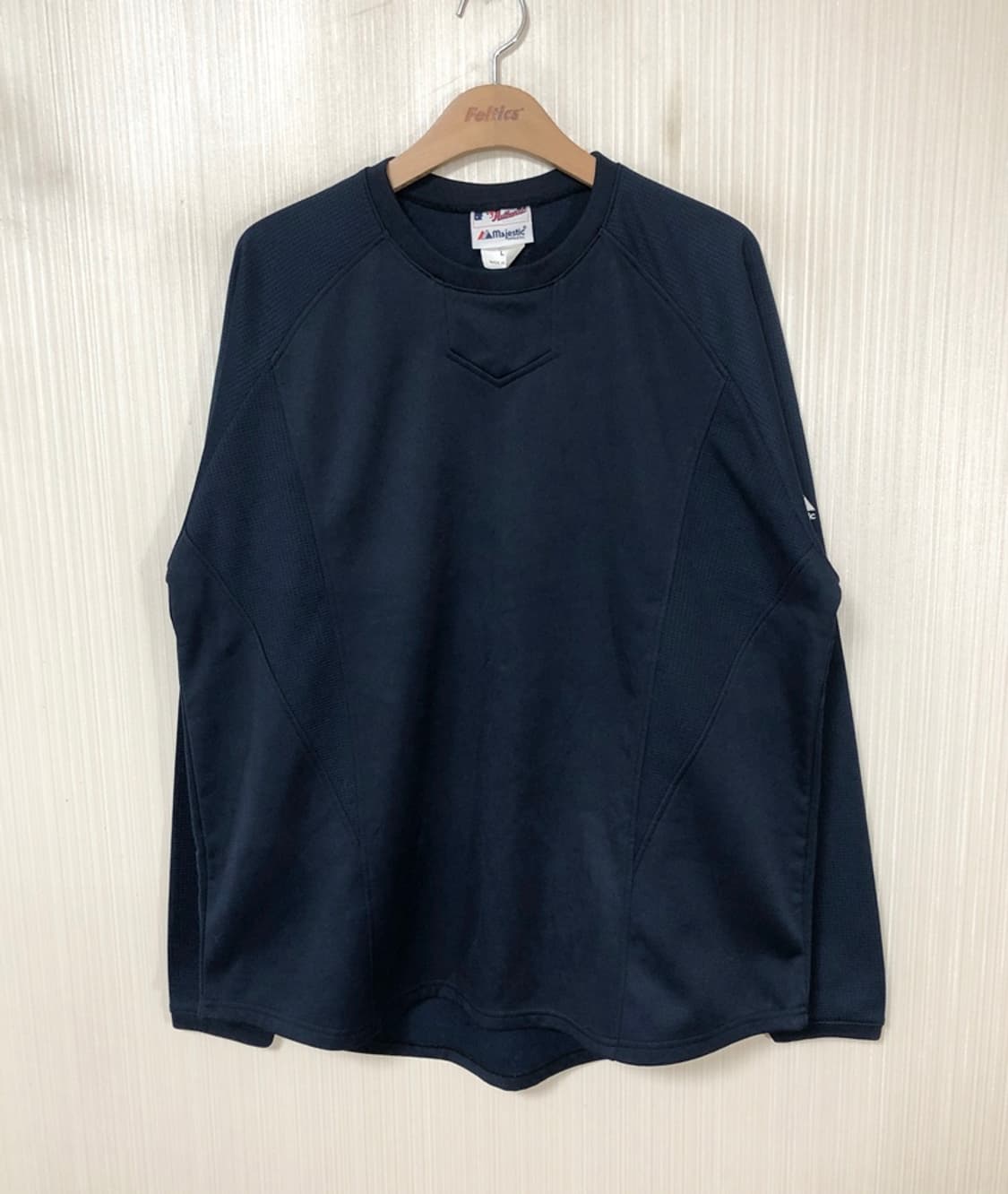 MLB 마제스틱 어센틱 플리스풀오버 L(네이비) 상품이미지1