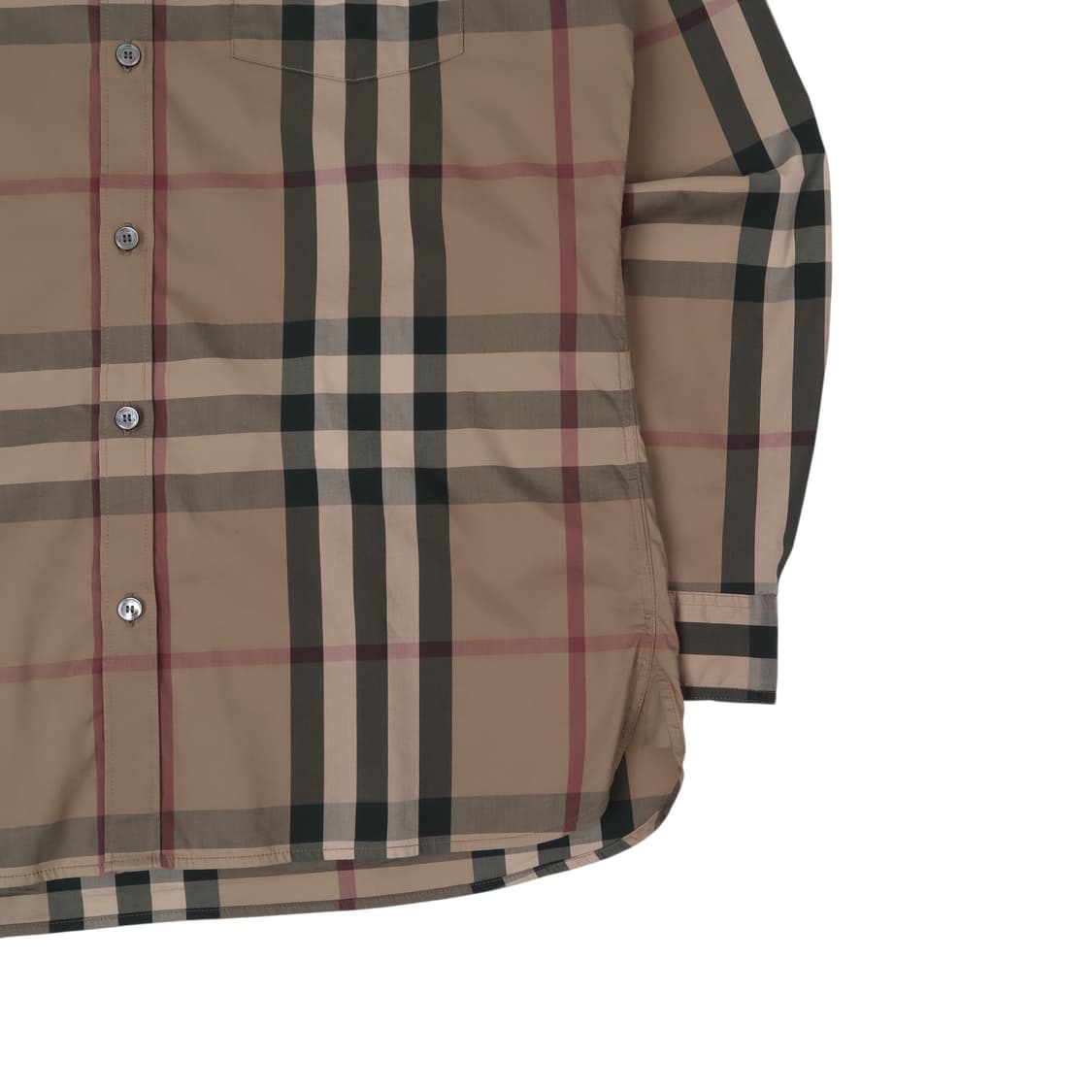 버버리 브릿 신형 브라운 노바체크 셔츠 상품이미지3